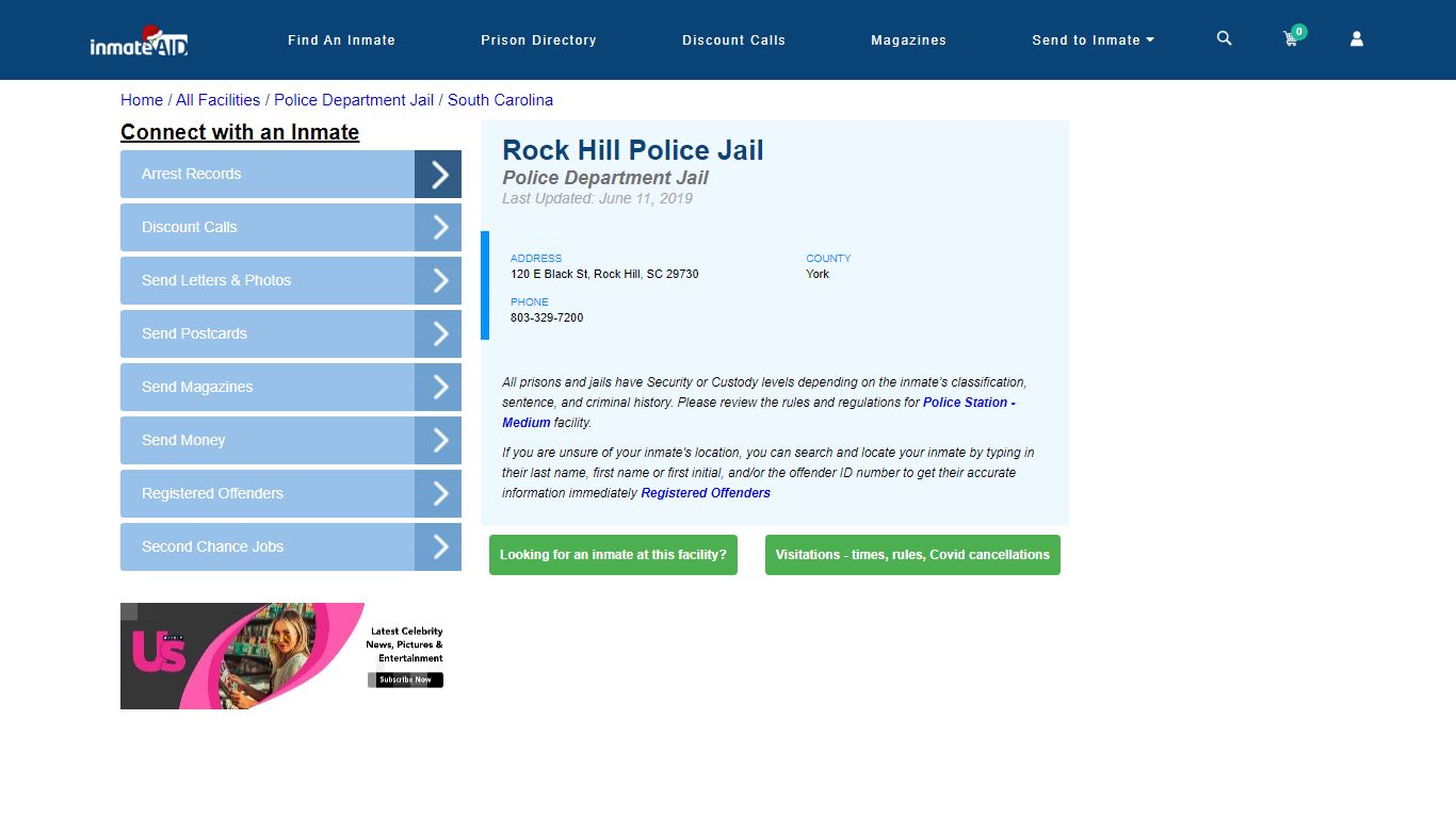 Rock Hill Police Jail & Inmate Search - Rock Hill, SC
